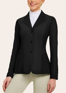 R.J. Classics Harmony Mesh Show Coat Blazer Riding Equestrian Black 18R Junior